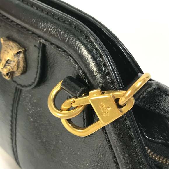 GUCCI Authentic Black GG Marmont Shoulder Bag - Picture 12 of 16